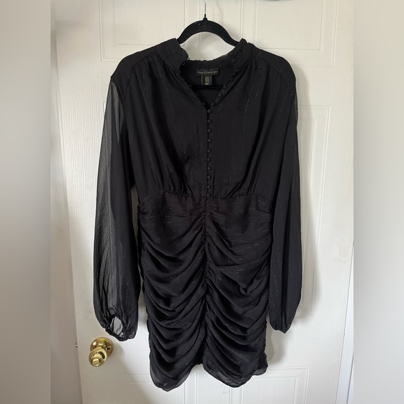 House of Harlow 1960 Black Ruche Dress - Picture 4 of 12